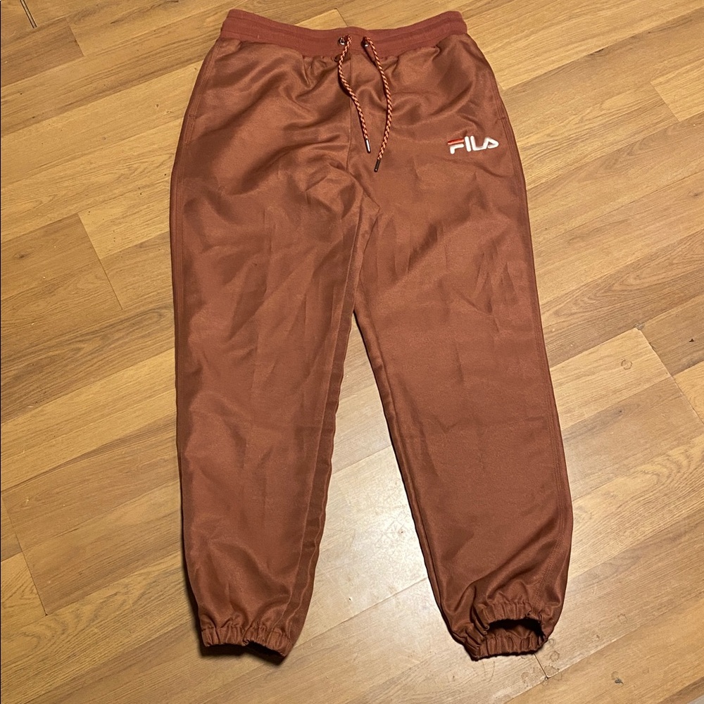 FILA Rust Jogger Pants with Logo